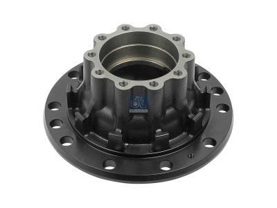 DT Spare Parts - Wheel hub, without bearings, d1: 145 mm, d2: 150 mm, D: 380 mm, 10 bores, b: 25 mm, H: 213 mm - 5.30175