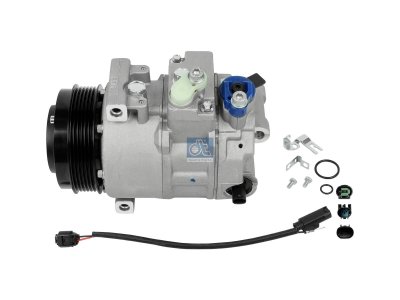 DT Spare Parts - Compressor, air conditioning, oil filled, 12 V, 6 PK, DP: 110 mm, 6 grooves - 4.66353