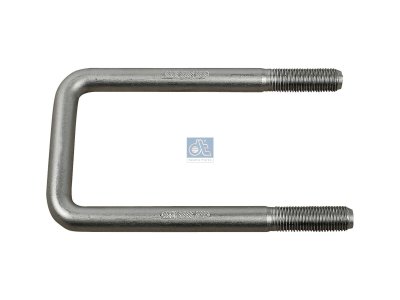 DT Spare Parts - U-bolt, r: 6 mm, M14 x 1,5, LTh: 44 mm, L: 150 mm, w: 71 mm - 7.11033 - 2 Pack