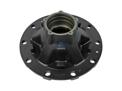 DT Spare Parts - Wheel hub, without bearings, d1: 110 mm, d2: 130 mm, D: 377 mm, 10 bores, b: 23.4 mm, H: 201 mm - 10.20409