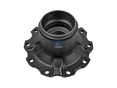 DT Spare Parts - Wheel hub, without bearings, d1: 110 mm, d2: 150 mm, D: 378 mm, 10 bores, b: 22 mm, H: 176 mm - 4.67812