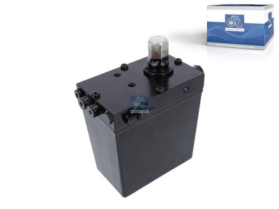 DT Spare Parts - Cabin tilt pump, 540 ml, L: 130 mm, W: 80 mm, H: 140.5 mm, 280 bar, Pov: 370 bar - 2.70161