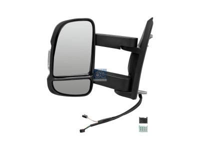 DT Spare Parts - Main mirror, left, heated, electrical, with temperature sensor - 12.83011