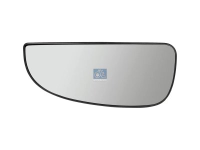 DT Spare Parts - Mirror glass, wide view mirror, left, W: 118 mm, H: 188 mm - 12.83501