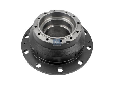 DT Spare Parts - Wheel hub, without bearings, d1: 160 mm, d2: 140 mm, D: 376 mm, 10 bores, b: 25 mm, H: 216 mm - 6.54009