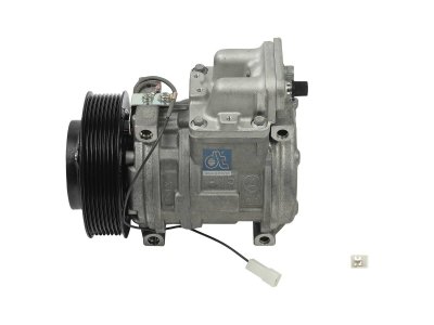 DT Spare Parts - Compressor, air conditioning, oil filled, 24 V, 8 PK, DP: 130 mm, 8 grooves - 4.68814