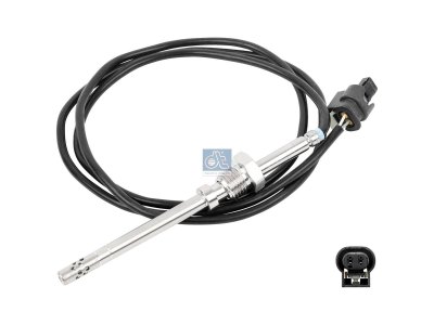 DT Spare Parts - Exhaust gas temperature sensor, M14 x 1,5, SW: 17, L: 1210 mm, L: 1110 mm, 2 poles - 4.69089