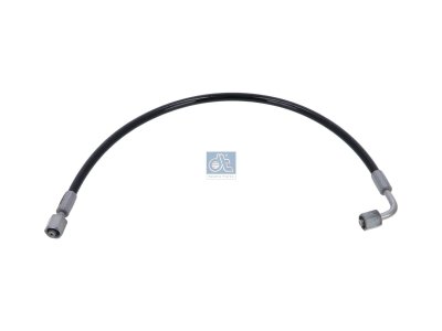 DT Spare Parts - Hose line, cabin tilt, D: 9 mm, M12 x 1,5, M12 x 1,5, L: 480 mm, L1: 484 mm, 362 bar - 3.84074