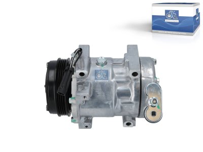 DT Spare Parts - Compressor, air conditioning, oil filled, 12 V, 4 PK, DP: 112 mm - 12.77027
