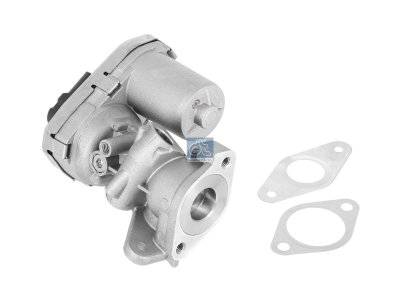 DT Spare Parts - Valve, exhaust gas recirculation, 12 V, L: 182 mm, W: 165 mm, H: 125 mm, 5 poles - 12.27004