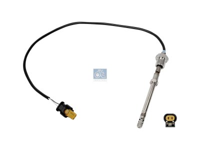 DT Spare Parts - Exhaust gas temperature sensor, M14 x 1,5, SW: 17, L: 545 mm, L: 390 mm, 2 poles - 4.69777