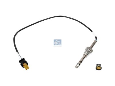 DT Spare Parts - Exhaust gas temperature sensor, M14 x 1,5, SW: 17, L: 530 mm, L: 400 mm, 2 poles - 4.69776