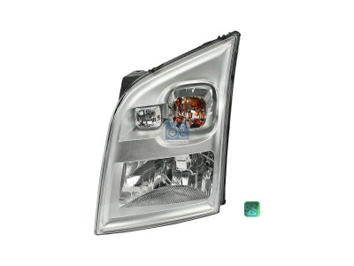 DT Spare Parts - Headlamp, left, mechanical height control, H4 - 13.77006
