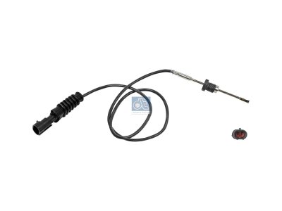 DT Spare Parts - Exhaust gas temperature sensor, M14 x 1,5, SW: 17, L: 865 mm, L: 695 mm, 2 poles - 5.44018