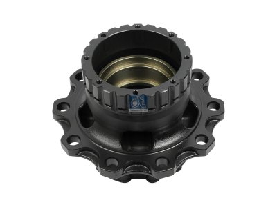 DT Spare Parts - Wheel hub, without bearings, d1: 148 mm, d2: 148 mm, D: 383.5 mm, 10 bores, b: 25 mm, H: 267 mm - 6.54017
