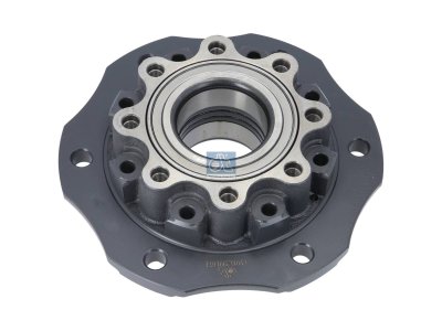DT Spare Parts - Wheel hub, with bearing, d1: 130 mm, d2: 130 mm, D: 286 mm, 6 bores, b: 18 mm, H: 102 mm - 4.69674