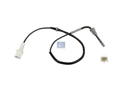 DT Spare Parts - Exhaust gas temperature sensor, M14 x 1,5, SW: 17, L: 620 mm, L: 515 mm, ?: 90 , 2 poles - 7.60509