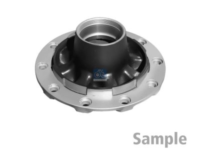 DT Spare Parts - Wheel hub, without bearings, d1: 138 mm, d2: 138 mm, D: 380 mm, 10 bores, b: 22 mm, H: 148 mm - 10.30416