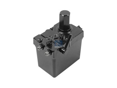 DT Spare Parts - Cabin tilt pump, 570 ml, M12 x 1,5, M12 x 1,5, L: 130 mm, W: 87 mm, H: 121 mm, 200 bar - 3.84009
