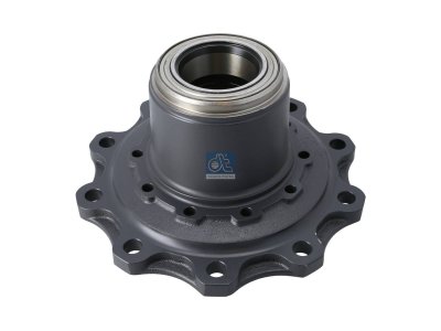 DT Spare Parts - Wheel hub, with bearing, d1: 138 mm, d2: 138 mm, D: 380 mm, 10 bores, b: 22 mm, H: 170 mm - 10.30414