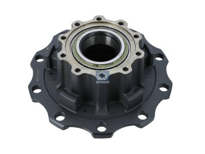 DT Spare Parts - Wheel hub, with bearing, d1: 147 mm, d2: 147 mm, D: 375 mm, 10 bores, b: 24 mm, H: 213 mm - 1.17329