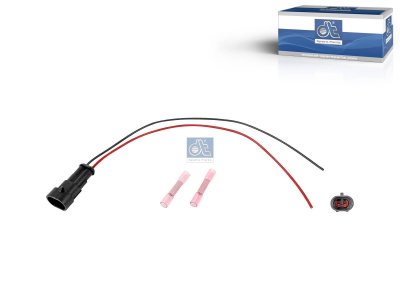 DT Spare Parts - Repair kit, plug, L: 250 mm, male, 0,75 qmm, 2 poles - 9.79207