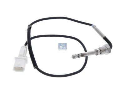DT Spare Parts - Exhaust gas temperature sensor, M14 x 1,5, SW: 17, L: 625 mm, L: 515 mm, ?: 90 , 2 poles - 12.24254