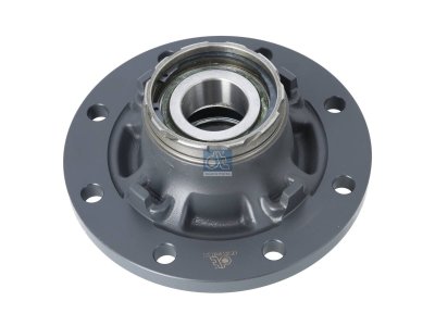 DT Spare Parts - Wheel hub, with bearing, d1: 120 mm, d2: 150 mm, D: 320 mm, 8 bores, b: 22 mm, P: 275 mm, H: 180 mm - 10.10377