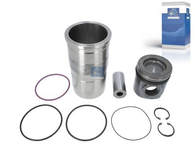 DT Spare Parts - Piston with liner, D: 131 mm - 2.90100