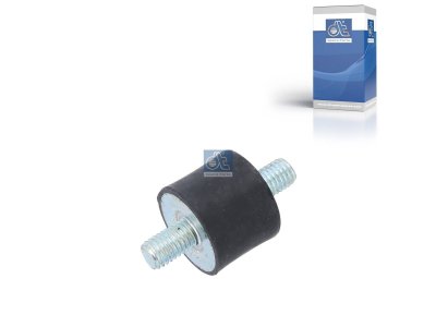 DT Spare Parts - Rubber buffer, D: 24 mm, M8 x 1,25, L: 45 mm, H: 20 mm - 1.11131 - 2 Pack