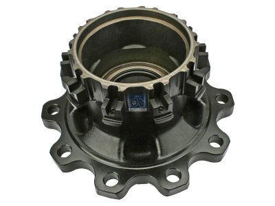 DT Spare Parts - Wheel hub, with bearing, d1: 148 mm, d2: 148 mm, D: 383 mm, 10 bores, b: 25 mm, P: 335 mm, H: 287 mm - 5.30170