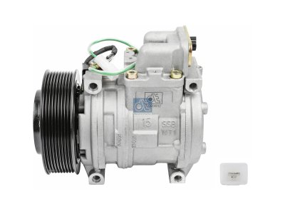 DT Spare Parts - Compressor, air conditioning, oil filled, 24 V, 9 PK, DP: 130 mm, 9 grooves - 4.64500