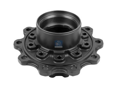 DT Spare Parts - Wheel hub, without bearings, d1: 147 mm, d2: 147 mm, D: 380 mm, 10 bores, b: 22.3 mm, H: 213.5 mm - 1.17310