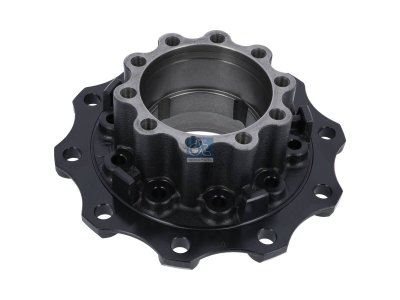 DT Spare Parts - Wheel hub, without bearings, d1: 160 mm, d2: 160 mm, D: 380 mm, 10 bores, b: 22 mm, H: 165 mm - 3.67630