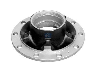 DT Spare Parts - Wheel hub, without bearings, d1: 147 mm, d2: 147 mm, D: 376 mm, 10 bores, b: 25.5 mm, H: 152 mm - 10.40400