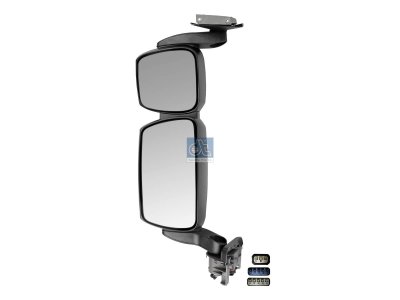 DT Spare Parts - Main mirror, complete, left, heated, electrical, r: 300 mm, R: 1200 mm - 7.73100