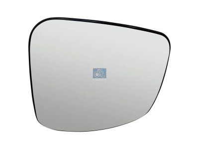 DT Spare Parts - Mirror glass, wide view mirror, heated, R: 300 mm - 7.73430