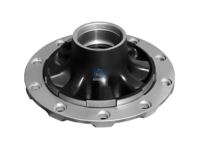 DT Spare Parts - Wheel hub, without bearings, d1: 110 mm, d2: 130 mm, D: 380 mm, 10 bores, b: 22 mm, P: 335 mm, M115 x 3, H: 210 mm - 10.10420