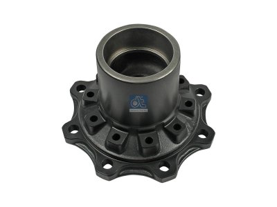 DT Spare Parts - Wheel hub, without bearings, d1: 85 mm, d2: 120 mm, D: 322 mm, 8 bores, b: 20 mm, H: 161 mm - 3.67640
