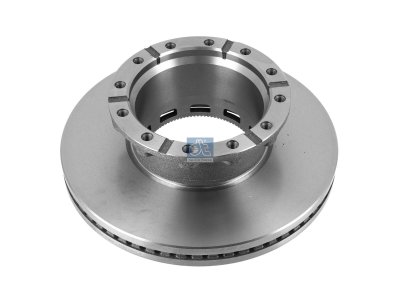 DT Spare Parts - Brake disc, with ABS ring, D: 434 mm, 12 bores, P: 240 mm, M16 x 2, d: 210 mm, H: 138.5 mm, S: 45 mm, s: 37 mm - 6.61040