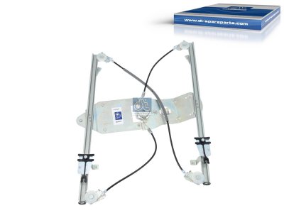 DT Spare Parts - Window regulator, left, electrical, without motor - 6.72116SP