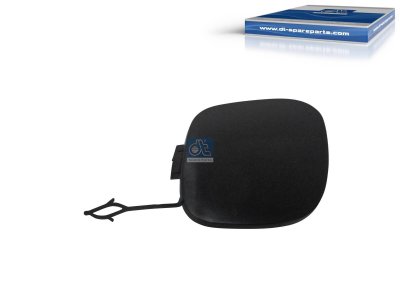 DT Spare Parts - Bumper cover, front, lower, black - 13.87101