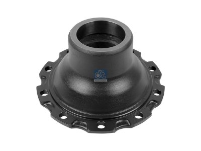 DT Spare Parts - Wheel hub, without bearings, d1: 127.3 mm, d2: 127 mm, D: 375 mm, 10 bores, b: 22.3 mm, H: 132 mm - 1.17301