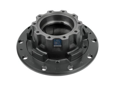 DT Spare Parts - Wheel hub, without bearings, d1: 147 mm, d2: 147 mm, D: 375 mm, 10 bores, b: 22.3 mm, H: 210 mm - 1.17306