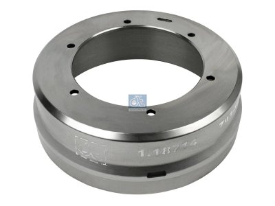 DT Spare Parts - Brake drum, D: 413 mm, 6 bores, b: 16.5 mm, P: 320 mm, d: 280 mm, H: 152 mm, B: 142 mm - 1.18714