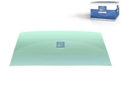 DT Spare Parts - Windshield, tinted green, single package, L: 2260 mm, W: 855 mm - 1.22343