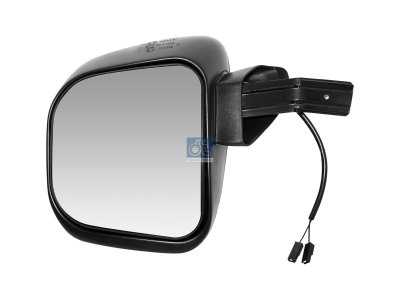 DT Spare Parts - Wide view mirror, left, heated, R: 300 mm - 1.22991