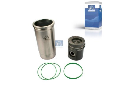 DT Spare Parts - Piston with liner, D: 115 mm - 1.31057