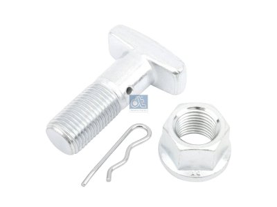 DT Spare Parts - Wheel bolt, complete, M20 x 2, LTh: 32 mm, Lu: 57 mm, SW: 27, W1: 21 mm, W2: 44.5 mm, 10.9 - 1.32603 - 10 Pack