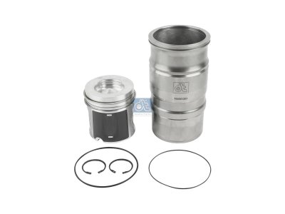 DT Spare Parts - Piston with liner, D: 127 mm - 1.33113